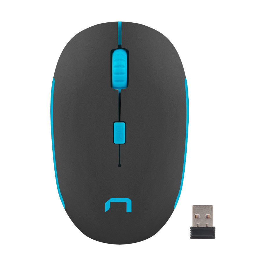 Mysz bezprzewodowa Natec Martin 1600DPI czarno-niebieska Mysz bezprzewodowa Natec Martin 1600DPI czarno-niebieska