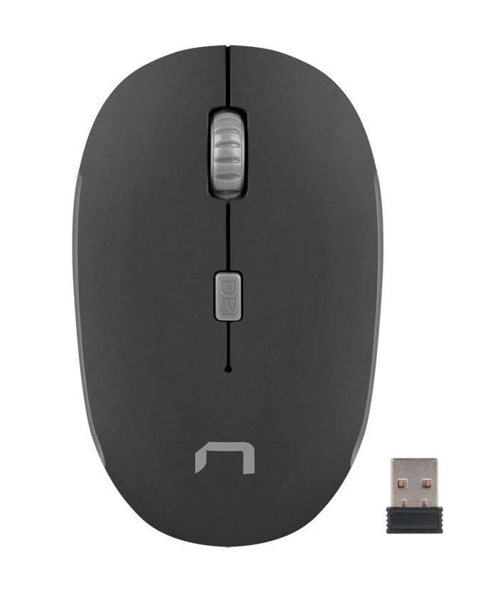 Mysz bezprzewodowa Natec Martin 1600DPI czarno-szara Mysz bezprzewodowa Natec Martin 1600DPI czarno-szara