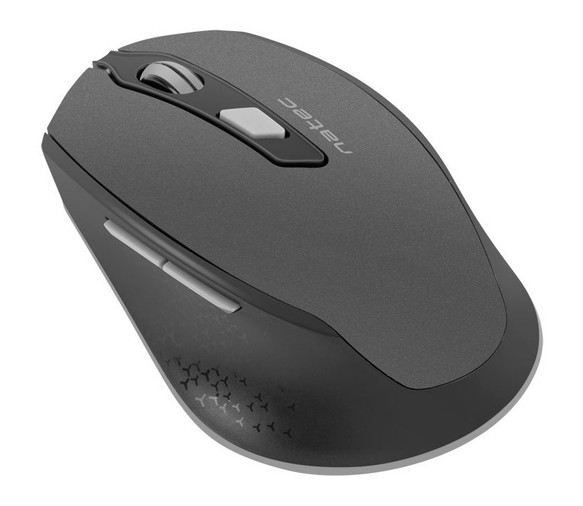 Mysz bezprzewodowa Natec Siskin 2400DPI czarno-szara z cichym klikiem