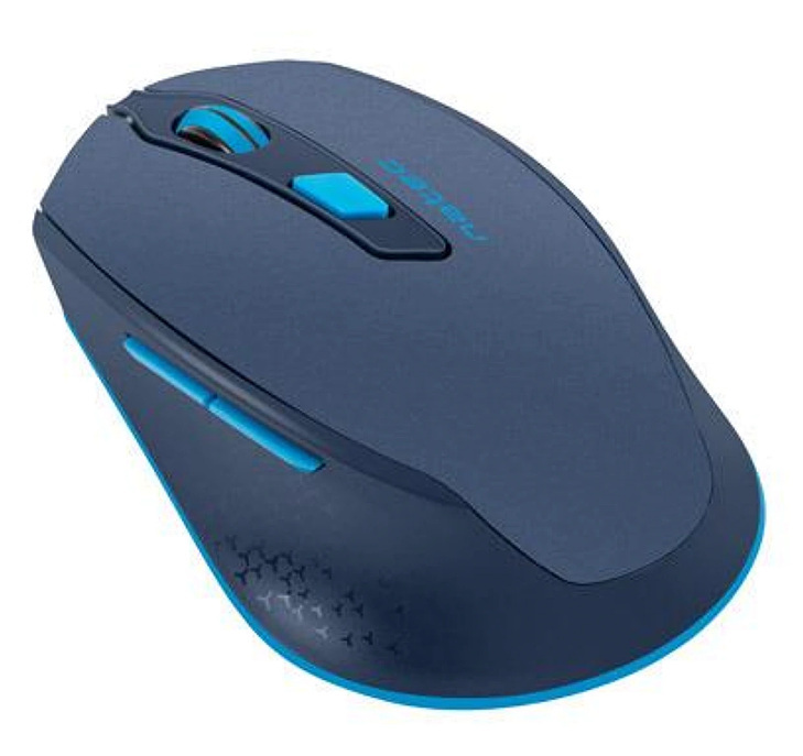 Mysz bezprzewodowa Natec Siskin 2400DPI niebieska z cichym klikiem