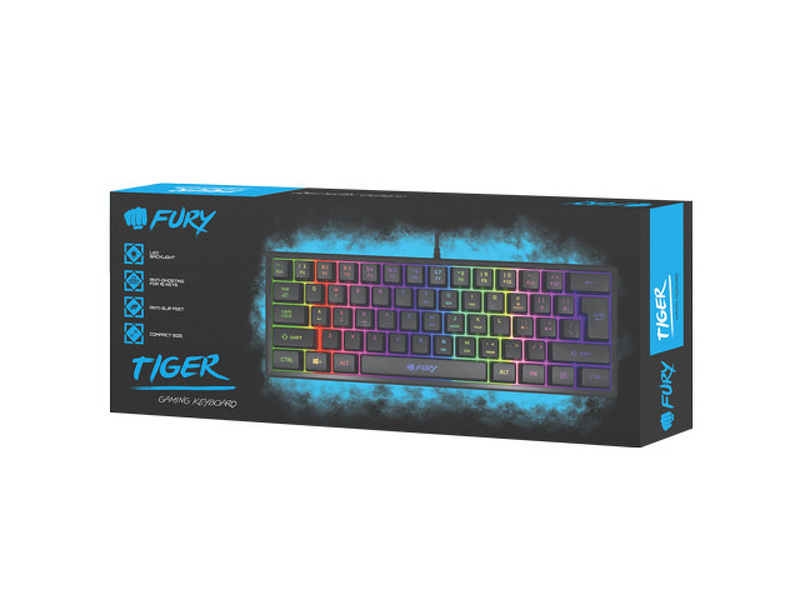 Zdjęcie produktu: Klawiatura Fury TIGER, podświetlana gamingowa