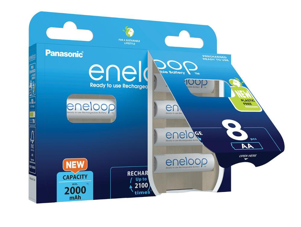 Panasonic Eneloop R6/AA 2000mAh - opak. 8 akumulatorków - eco blister (BK-3MCDE/8BE) Panasonic Eneloop R6/AA 2000mAh - opak. 8 akumulatorków - eco blister (BK-3MCDE/8BE)