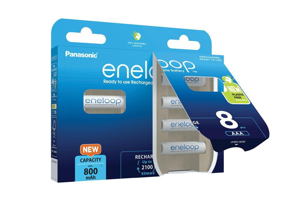 Panasonic Eneloop R3/AAA 800mAh - opak. 8 akumulatorków - eco blister (BK-4MCDE/8BE)