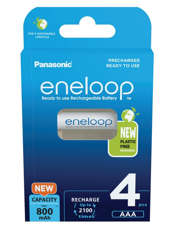Zdjęcie produktu: Panasonic Eneloop R3/AAA 800mAh - opak. 4 akumulatorków - eco blister (BK-4MCDE/4BE)