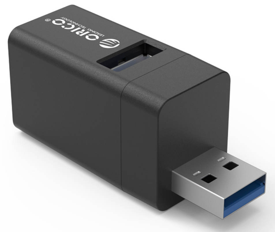 Hub mini 3x USB 3.0 ORICO USB-A - czarny (MINI-U32-BK-BP)