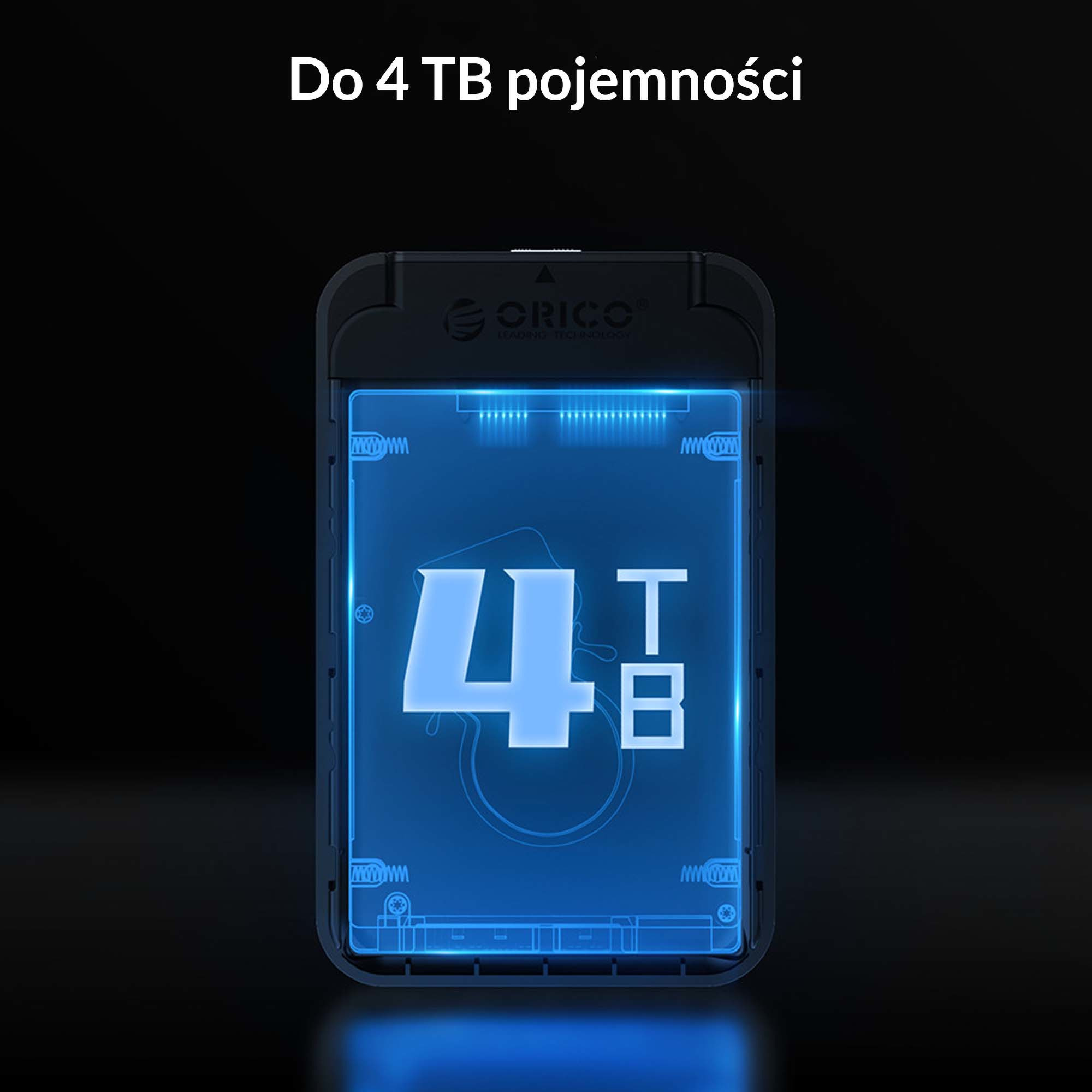Obudowa zewnętrzna na dysk 2,5" HDD/SSD ORICO, SATA III, USB TYP-C 3.1 5Gbps (2520C3-CX-BK-EP) Obudowa zewnętrzna na dysk 2,5" HDD/SSD ORICO, SATA III, USB TYP-C 3.1 5Gbps (2520C3-CX-BK-EP)