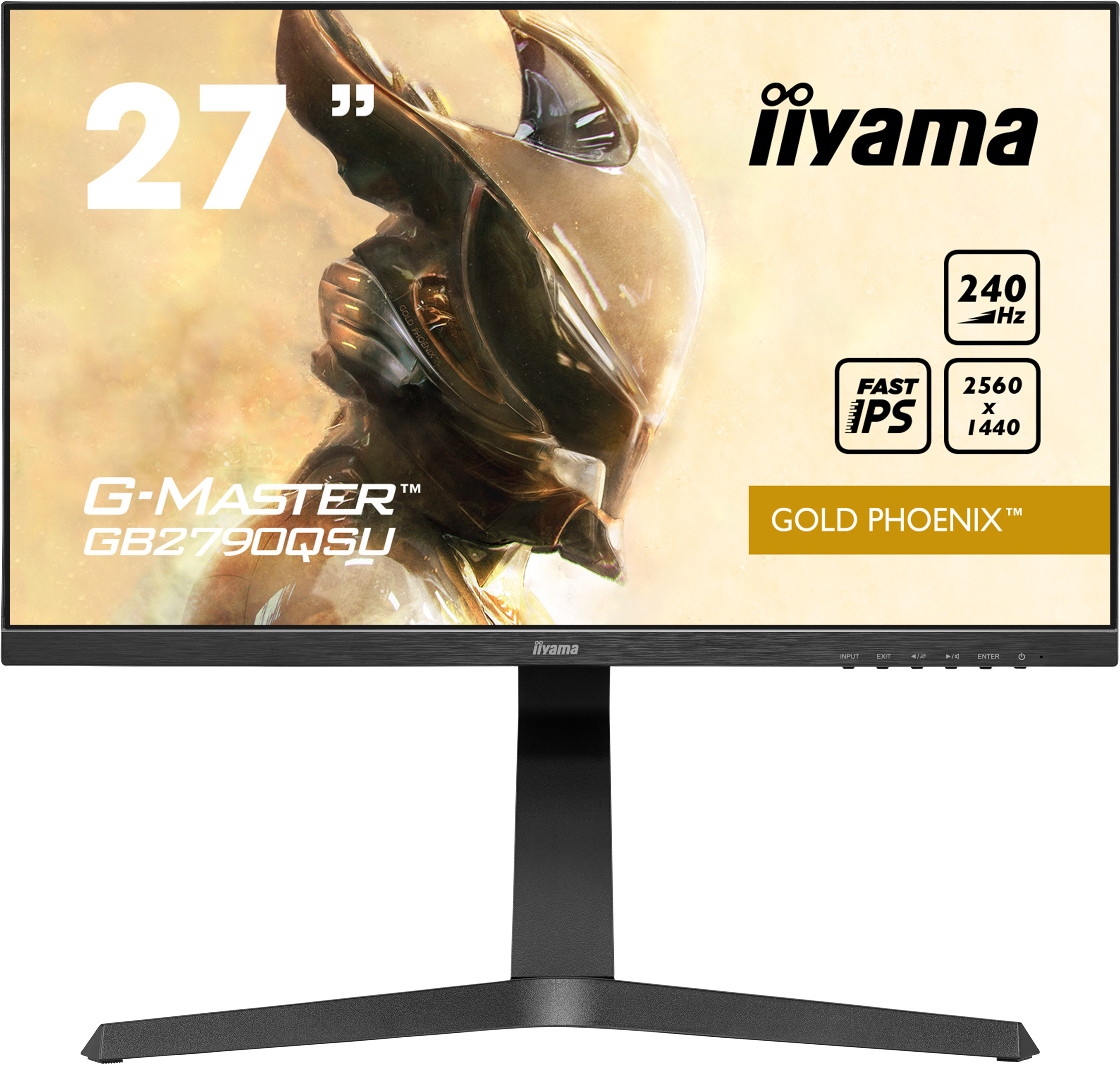 iiyama G-Master GB2790QSU-B1 Gold Phoenix 27" WQHD IPS 240Hz 1ms FreeSync Premium - z gwarancją iiyama 3 lata
