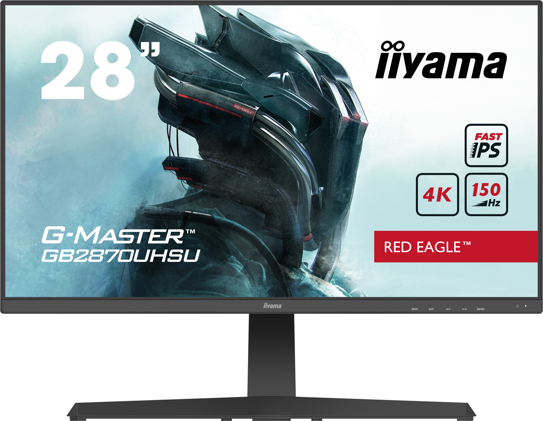 iiyama G-Master GB2870UHSU-B1 Red Eagle 28" 4K IPS 150Hz 1ms FreeSync Premium - z gwarancją iiyama 3 lata