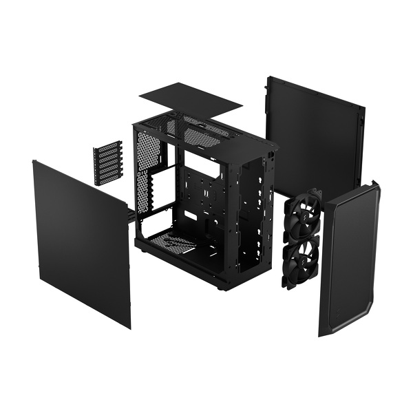 Zdjęcie produktu: Obudowa do komputera Fractal Design Focus 2 Black Solid, czarna