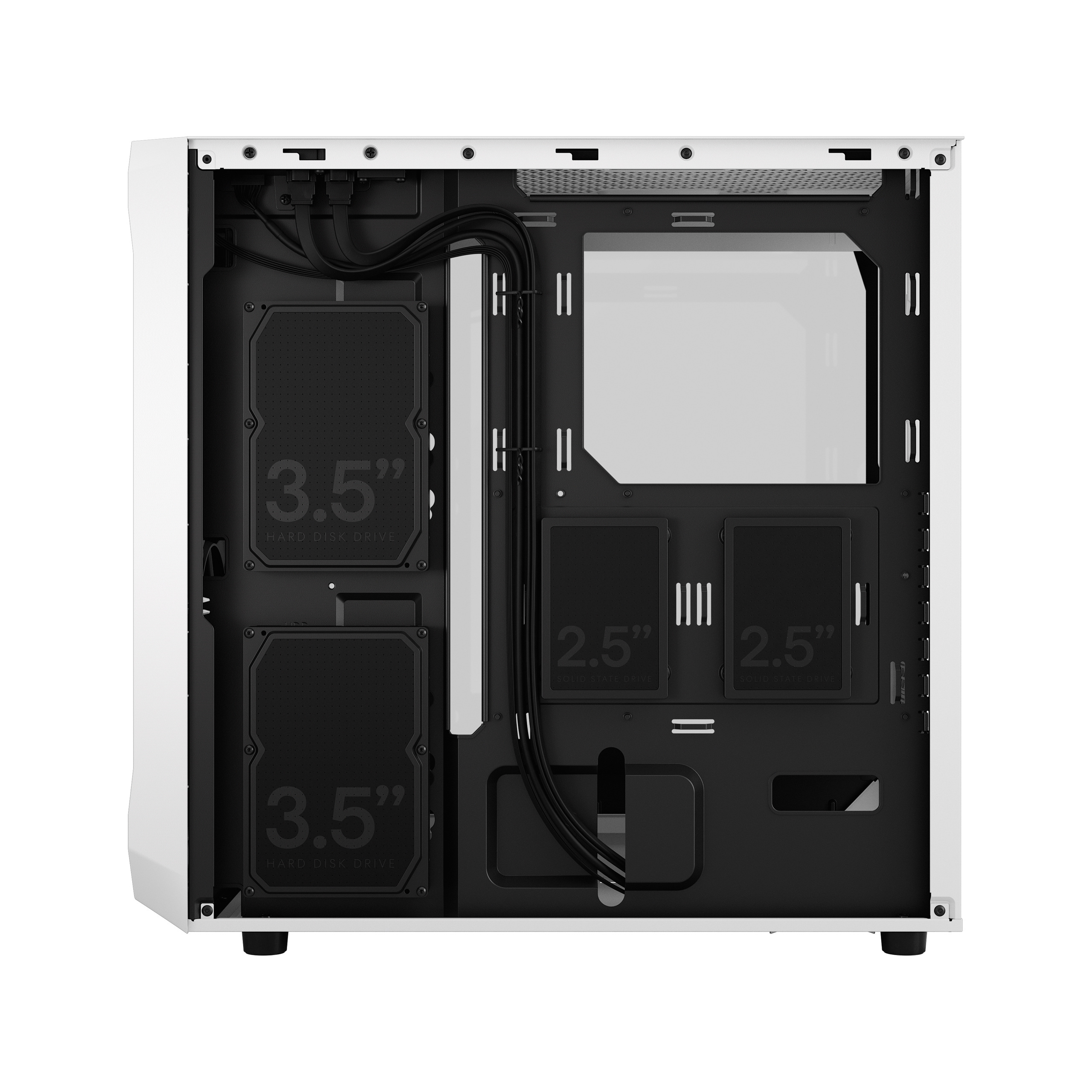 Obudowa do komputera Fractal Design Focus 2 White TG Clear Tint, biała z oknem