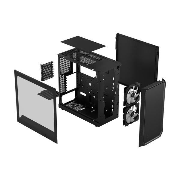Zdjęcie produktu: Obudowa do komputera Fractal Design Focus 2 RGB Black, czarna z oknem