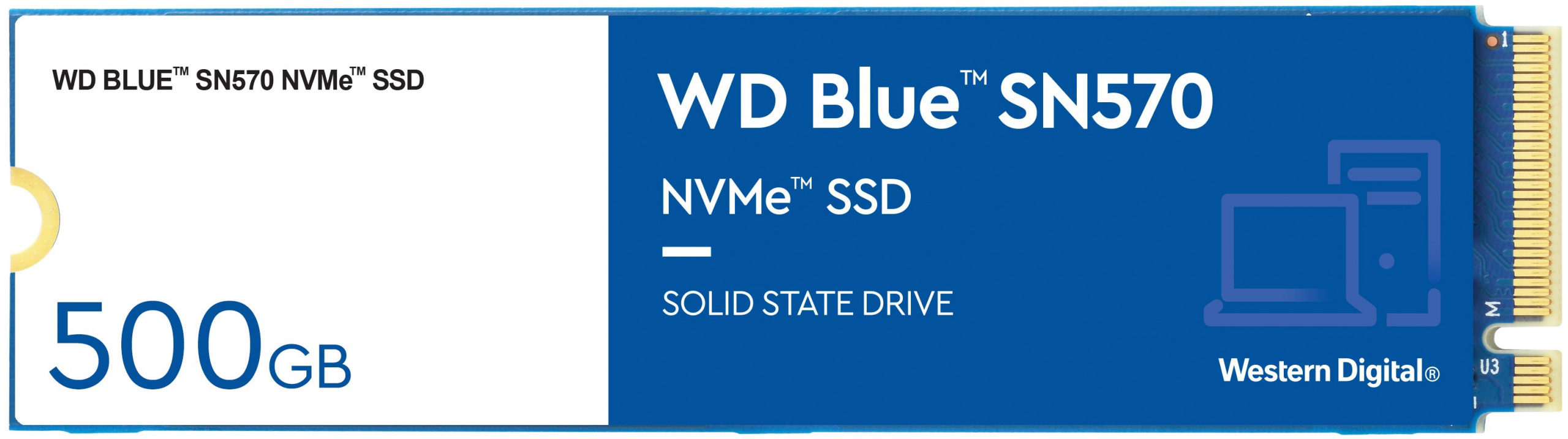 Dysk WD Blue SN570 SSD 500GB M.2 PCIe NVMe Gen3 WDS500G3B0C Dysk WD Blue SN570 SSD 500GB M.2 PCIe NVMe Gen3 WDS500G3B0C