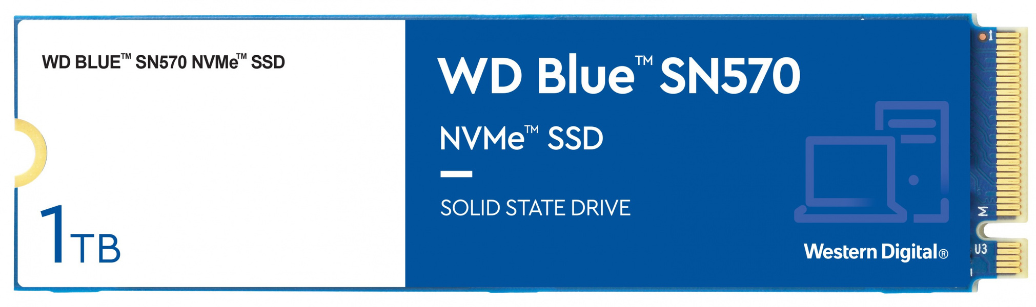 Zdjęcie produktu: Dysk WD Blue SN570 SSD 1TB M.2 PCIe NVMe Gen3 WDS100T3B0C