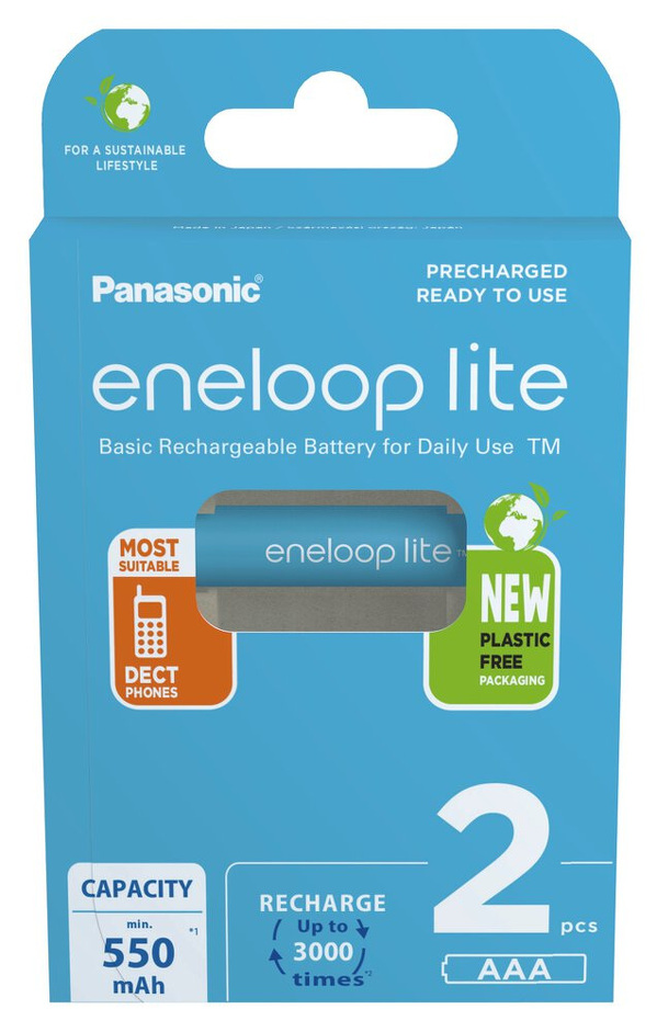 Zdjęcie produktu: Eneloop Lite AAA 550mAh 2 szt. BK-4LCCE/2BE