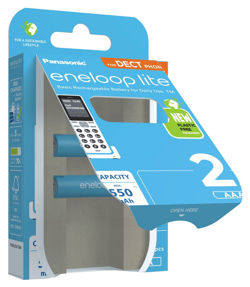 Eneloop Lite AAA 550mAh 2 szt. BK-4LCCE/2DE