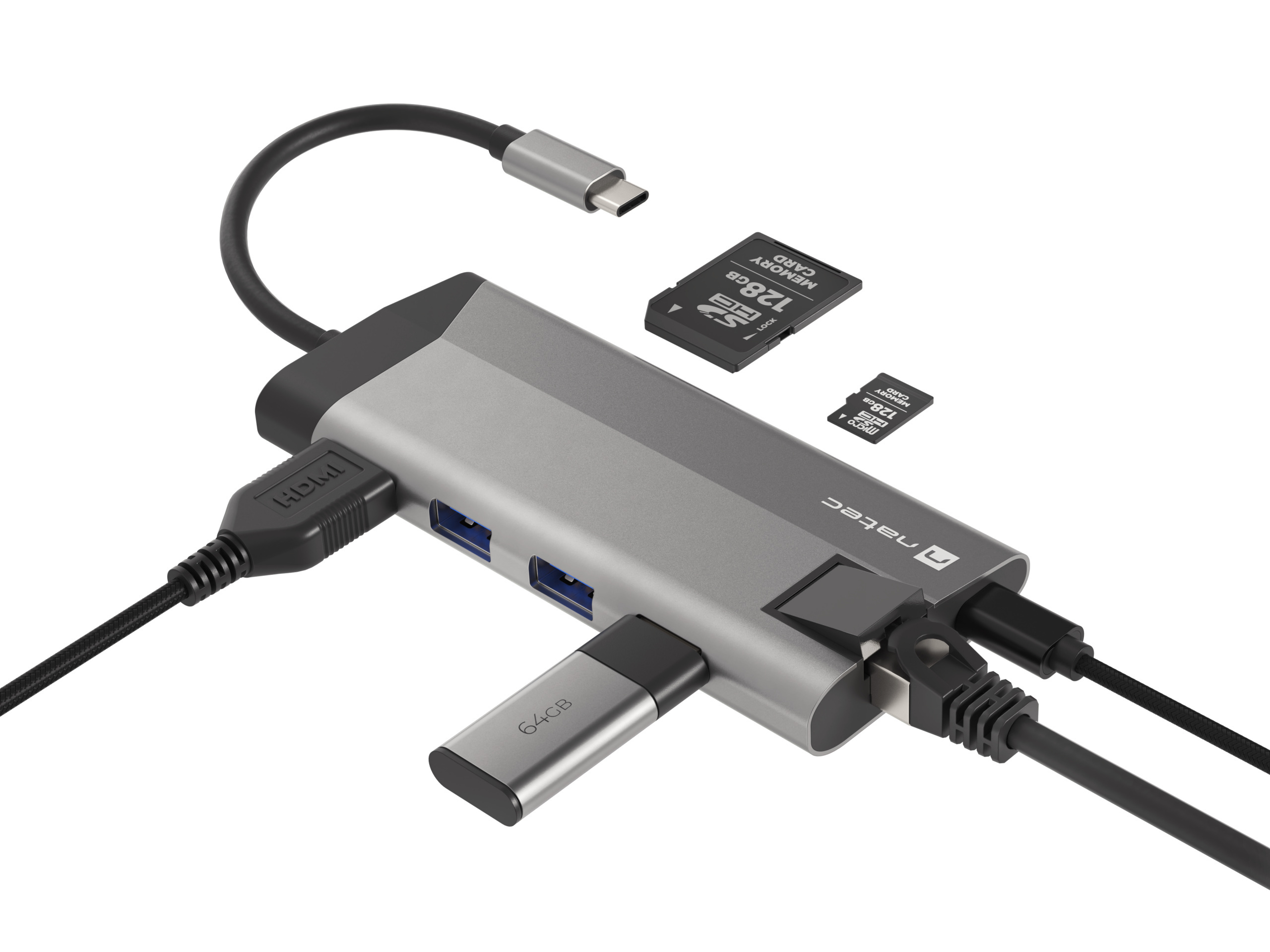 Natec Fowler plus multiport USB-C NMP-16