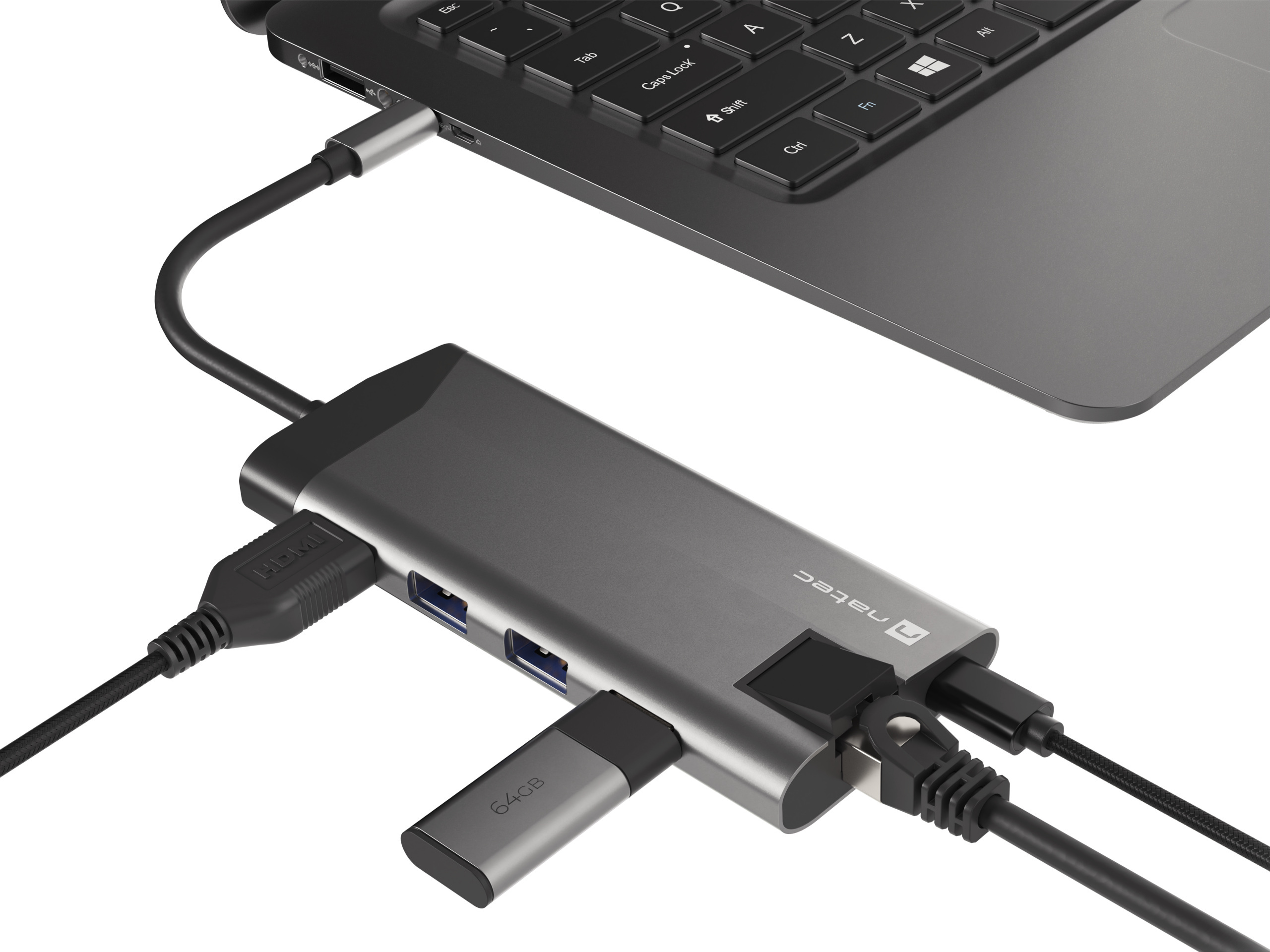 Natec Fowler plus multiport USB-C NMP-16