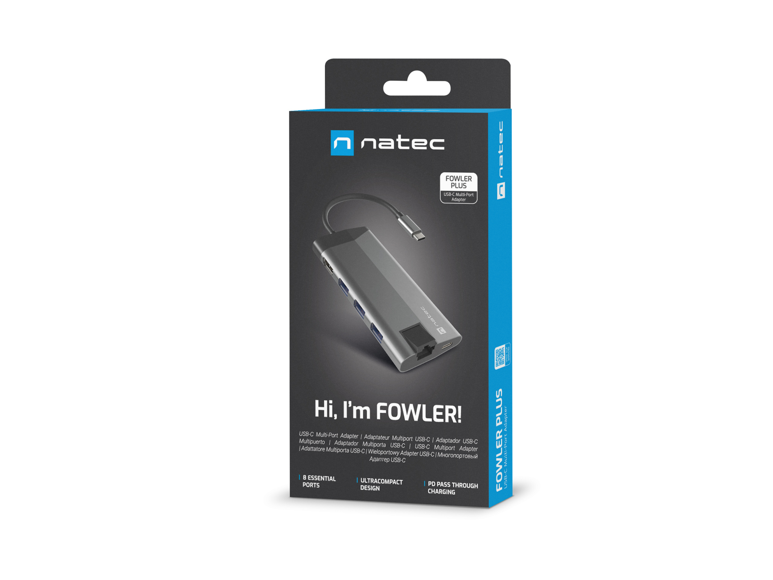 Natec Fowler plus multiport USB-C NMP-16