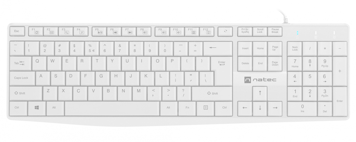 Zdjęcie produktu: Natec Nautilus US slim przewodowa (NKL-1951)