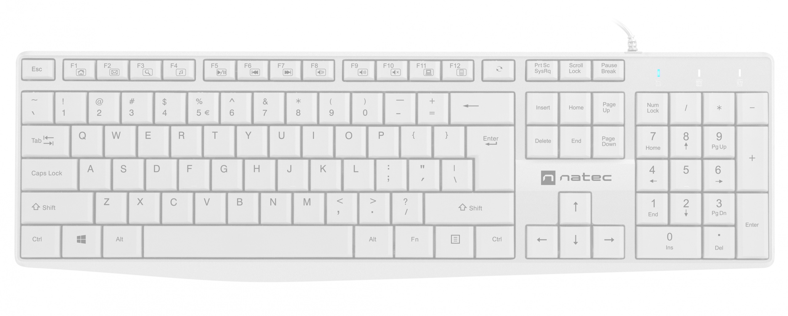 Natec Nautilus US slim przewodowa (NKL-1951)