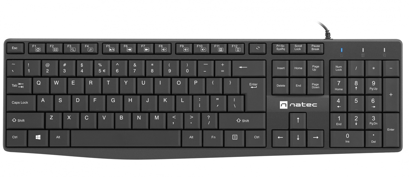 Zdjęcie produktu: Natec Nautilus US slim przewodowa (NKL-1950)