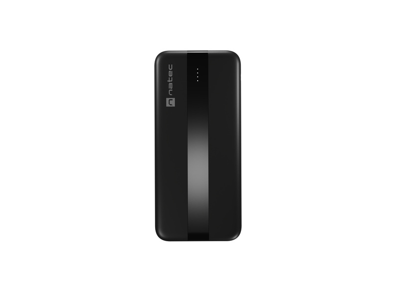 Zdjęcie produktu: Powerbank Natec Trevi Slim, 10000mAh, 2x USB + 1x USB TYP-C czarny