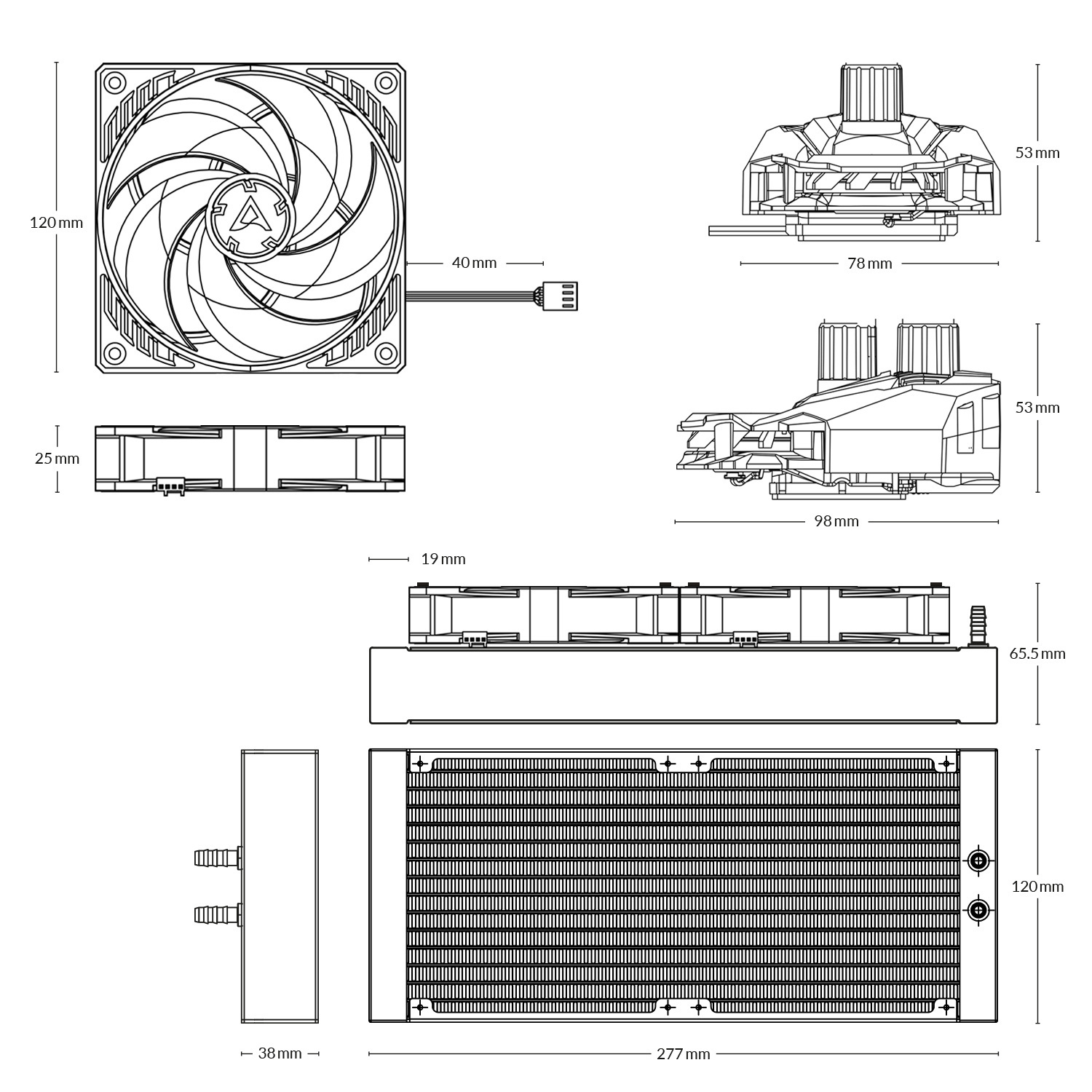 Chłodzenie wodne Arctic Liquid Freezer II 240 (ACFRE00046B)