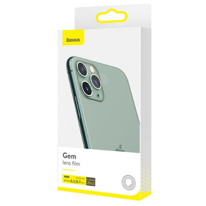 Miniatura produktu: Baseus 2x 0,25 mm szkło hartowane 9H na tylni aparat kamerę do iPhone 12 Pro Max / iPhone 12 Pro przezroczysty (SGAPIPH61P-JT02)