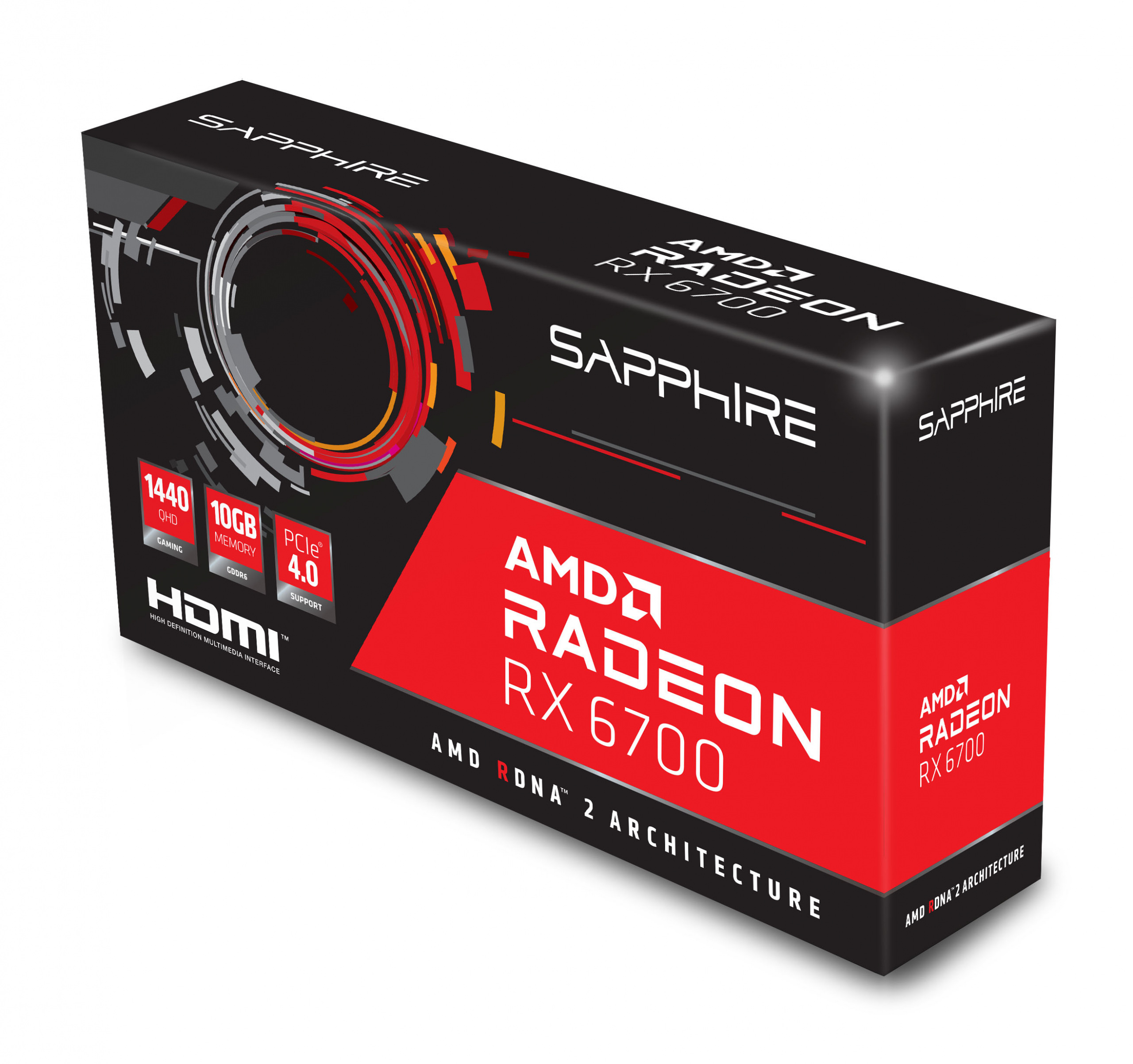 Sapphire Radeon RX 6700 Gaming OC 10GB PCI-E GDDR6 (11321-03-20G) Recertified