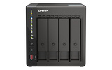 Serwer plików QNAP TS-453E-8G 4-bay, Celeron J6412 quad-core 2.6 GHz, 8G RAM DDR4, 2x 2,5 GbE LAN, 2xUSB 2.0, 2xUSB 3.2, 2xHDMI, 2 x M.2 2280 PCIe Gen 3 x2