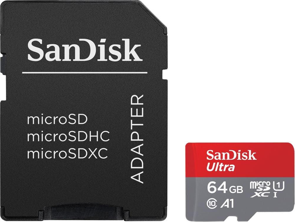 SanDisk Ultra Android microSDXC UHS-I 64GB 140MB/s A1 Class 10 + Adapter SD SanDisk Ultra Android microSDXC UHS-I 64GB 140MB/s A1 Class 10 + Adapter SD