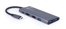 Miniatura zdjęcia: Gembird Multi Port Adapter USB type C 3in1 HUB USB HDMI PD A-CM-COMBO3-01 Miniatura zdjęcia: Gembird Multi Port Adapter USB type C 3in1 HUB USB HDMI PD A-CM-COMBO3-01