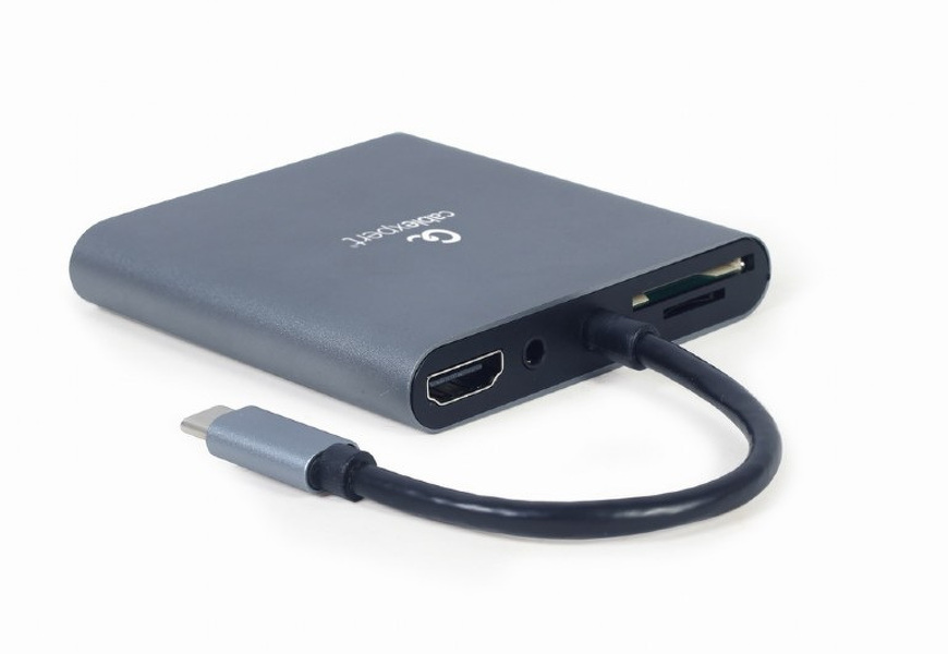 Zdjęcie produktu: Gembird Multi Port Adapter USB Type C 6in1 Hub3.1 HDMI VGA A-CM-COMBO6-01