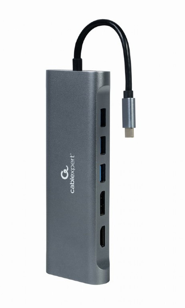 Zdjęcie produktu: Gembird Adapter USB Type C 8w1 Hub 3.0 HDMI DisplayPort VGA
