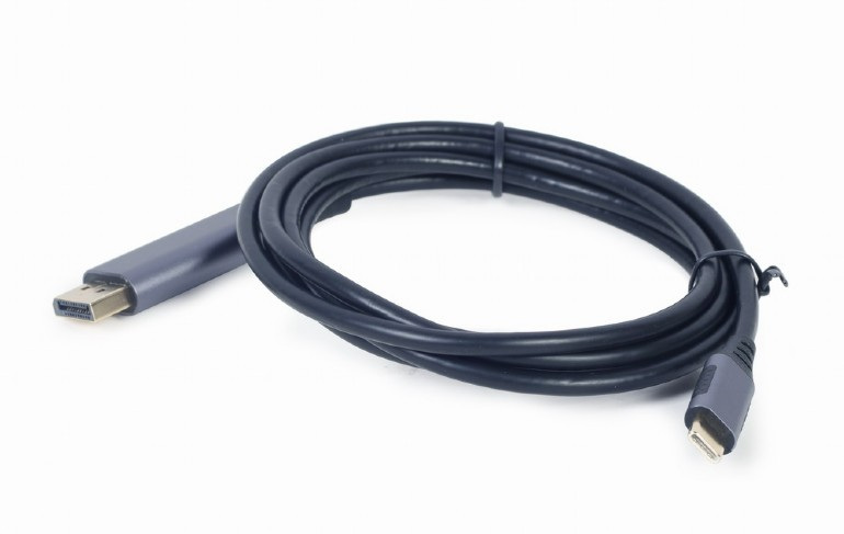 Gembird kabel Adapter z USB Type-C do DP szary 1.8m CC-USB3C-DPF-01-6 Gembird kabel Adapter z USB Type-C do DP szary 1.8m CC-USB3C-DPF-01-6