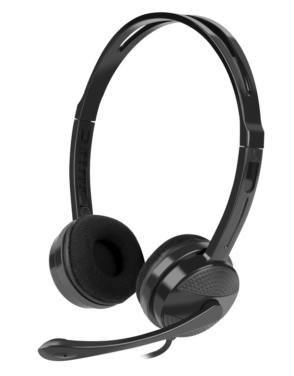 Zdjęcie produktu: Słuchawki z mikrofonem nauszne Stereo Natec Canary z regulacją głośności