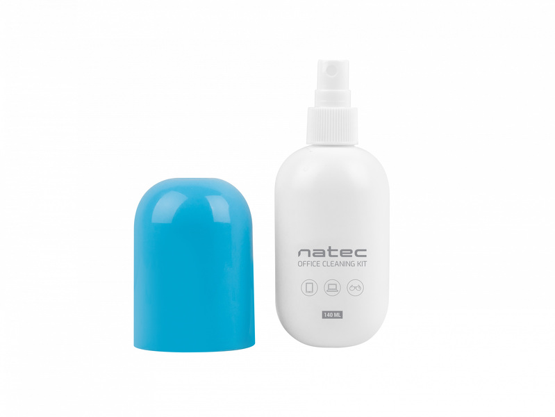 Zdjęcie produktu: Zestaw do czyszczenia Natec Raccoon office cleaning kit 140 ml+ściereczka