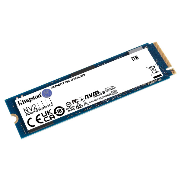 Zdjęcie produktu: Dysk Kingston SSD NV2 1TB M.2 PCIe NVMe Gen4 SNV2S/1000G Zdjęcie produktu: Dysk Kingston SSD NV2 1TB M.2 PCIe NVMe Gen4 SNV2S/1000G