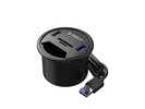Miniatura zdjęcia: Hub 2x USB 3.1 + czytnik kart ORICO biurkowy 5Gbps (DESK-2UST-BK-BP)