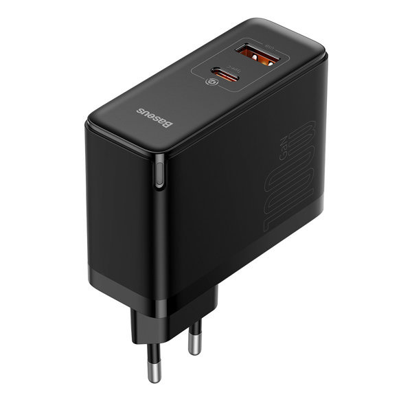 Ładowarka sieciowa Baseus GaN5 Pro 100W, 1x USB A + 1x USB Typ-C Ładowarka sieciowa Baseus GaN5 Pro 100W, 1x USB A + 1x USB Typ-C