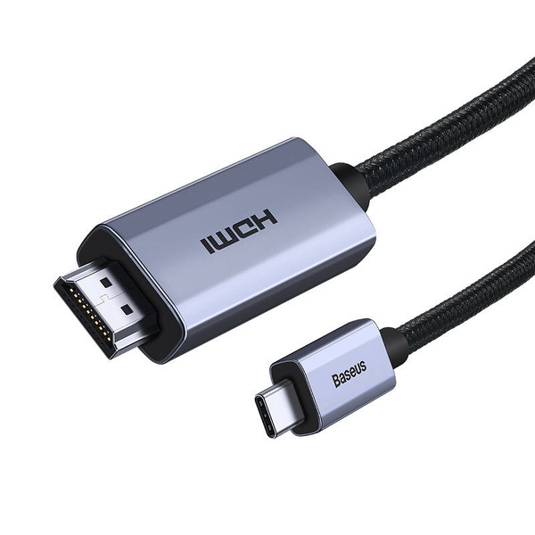 Zdjęcie produktu: Baseus High Definition Series kabel USB TYP-C - HDMI 2.0 4K 60Hz 1m czarny (WKGQ010001)