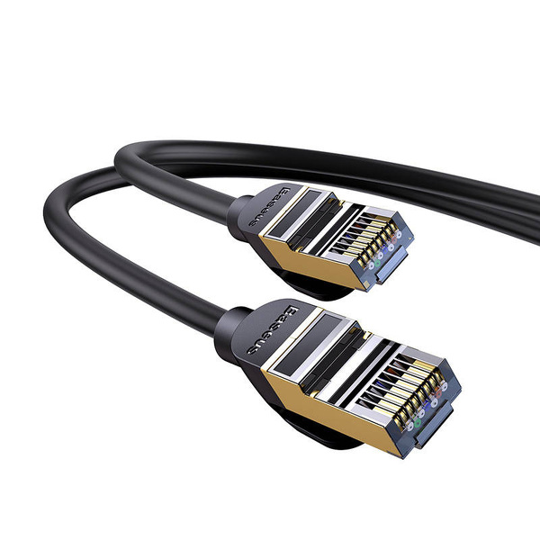 Zdjęcie produktu: Baseus Patch Cable Speed Seven CAT.7 S/FTP 10000Mbps 8m czarny (WKJS010601)