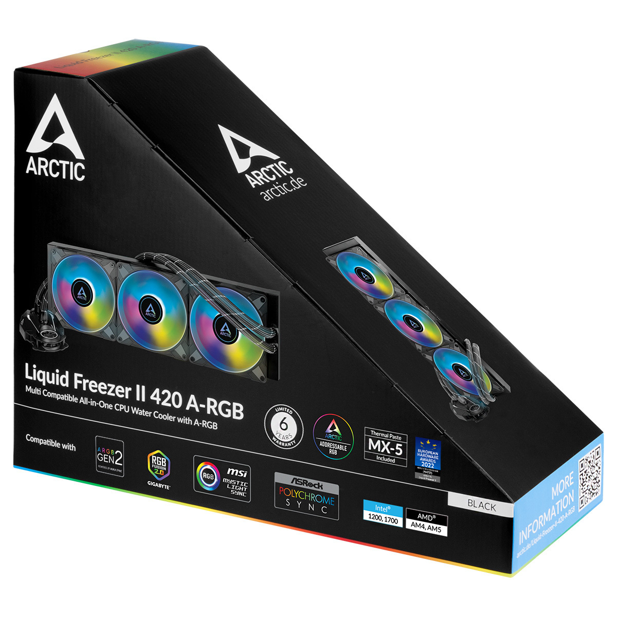 Chłodzenie wodne Arctic Liquid Freezer II 420 ARGB Black (ACFRE00109A) egz. ze zwrotu