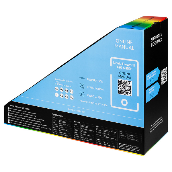 Zdjęcie produktu: Chłodzenie wodne Arctic Liquid Freezer II 420 ARGB Black (ACFRE00109A) egz. ze zwrotu
