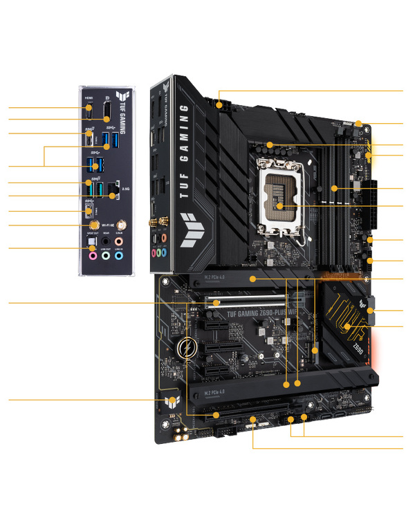 Zdjęcie produktu: Płyta główna ASUS TUF GAMING Z690-PLUS WIFI DDR5 LGA1700