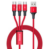 Miniatura zdjęcia: Kabel przewód USB Baseus 3w1 Lightning / USB TYP-C / microUSB 1,2m - czerwony (CAMLT-SU09) Miniatura zdjęcia: Kabel przewód USB Baseus 3w1 Lightning / USB TYP-C / microUSB 1,2m - czerwony (CAMLT-SU09)