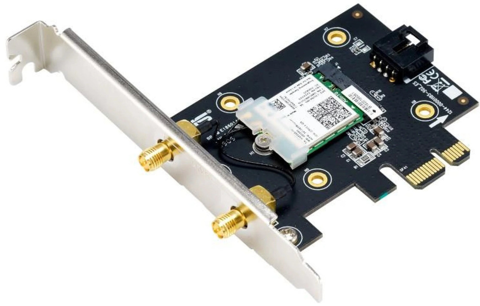 Zdjęcie produktu: Karta sieciowa Asus PCE-AX3000 WiFi 6 + Bluetooth 5.0 PCI-E x1