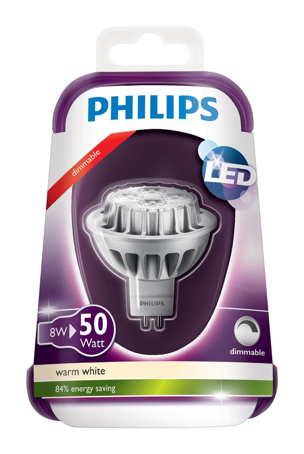 Zdjęcie produktu: Philips LED 8W GU5.3 WW 12V MR16 36D Silver Dim/4