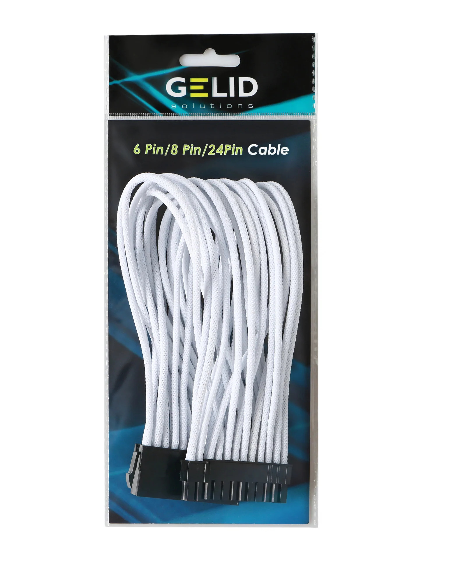 Gelid przedłużacz 24pin 30cm biały UV CA-24P-02 Gelid przedłużacz 24pin 30cm biały UV CA-24P-02