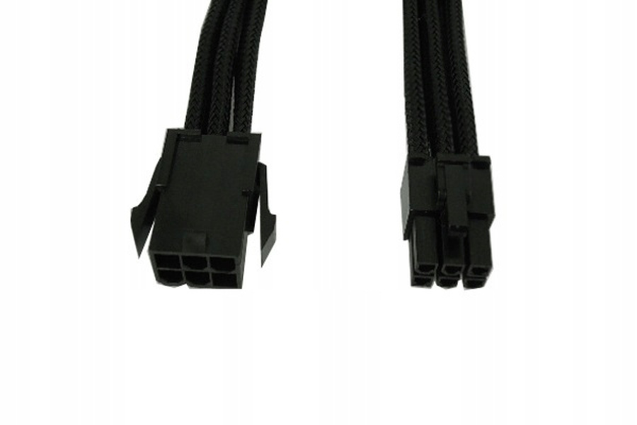 Zdjęcie produktu: Gelid przedłużacz PCI-E 6pin 30cm czarny CA-6P-01 Zdjęcie produktu: Gelid przedłużacz PCI-E 6pin 30cm czarny CA-6P-01